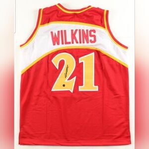 Dominique Wilkins Signed Jersey (AWM) Atlanta Hawks XL